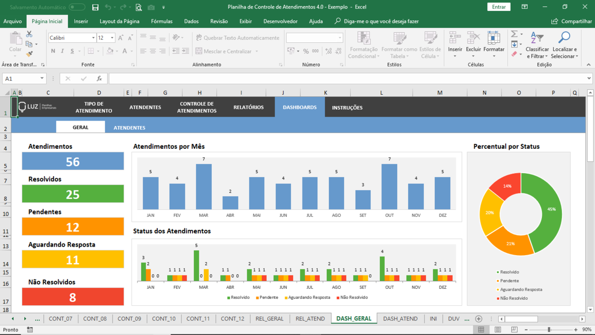 Planilha De Controle De Atendimentos Em Excel Planilhas Prontas Porn Sex Picture 4125